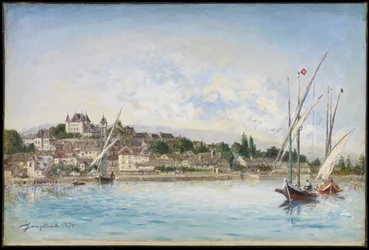 Paysage du lac Léman à Nyon, 1875